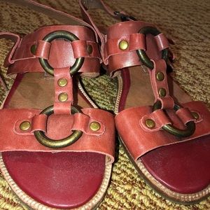 Jeffrey Campbell burgundy sandal NEVER BEEN WORE